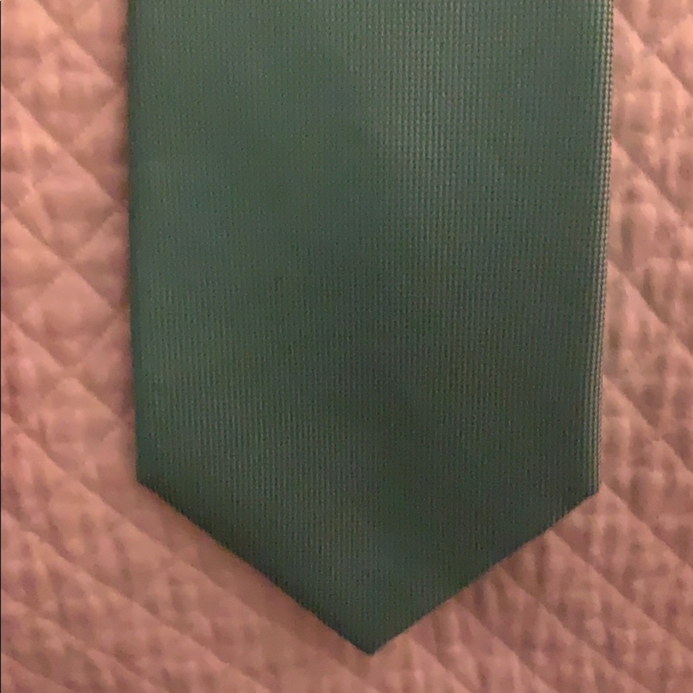 Turquoise/Green solid Tommy Hilfiger Necktie